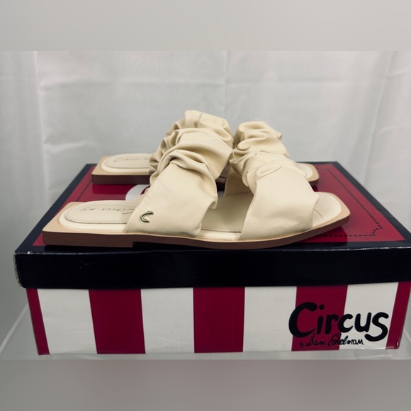 Circus NY by Sam Edelman Women's Iggy Ruffled Strap Slide Sandal Ivory US 5M NIB - Picture 7 of 14